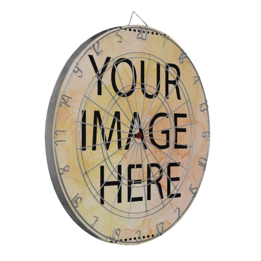Aangepast op maat voor uw eigen foto- en tekstopva dartbord (Voorkant Links)