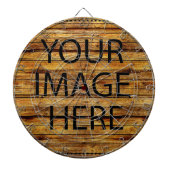 Aangepast op maat voor uw eigen foto- en tekstopva dartbord (Voorkant)