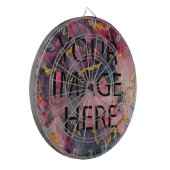 Aangepast op maat voor uw eigen foto- en tekstopva dartbord (Voorkant Links)