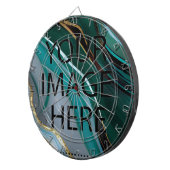 Aangepast op maat voor uw eigen foto- en tekstopva dartbord (Voorkant Rechts)