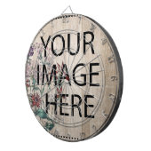 Aangepast op maat voor uw eigen foto- en tekstopva dartbord (Voorkant Rechts)