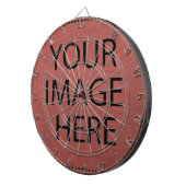 Aangepast op maat voor uw eigen foto- en tekstopva dartbord (Voorkant Rechts)