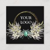 Aangepast op maat voor uw eigen Logo Square Busine Vierkante Visitekaartje (Voorkant)