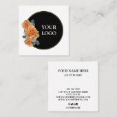 Aangepast op maat voor uw eigen Logo Square Busine Vierkante Visitekaartje (Voorkant / Achterkant)