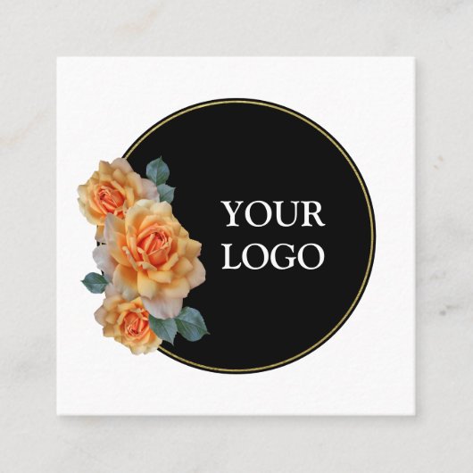 Aangepast op maat voor uw eigen Logo Square Busine Vierkante Visitekaartje (Voorkant)