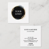 Aangepast op maat voor uw eigen Logo Square Busine Vierkante Visitekaartje (Voorkant / Achterkant)