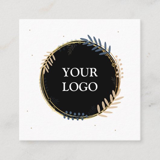 Aangepast op maat voor uw eigen Logo Square Busine Vierkante Visitekaartje (Voorkant)