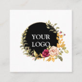 Aangepast op maat voor uw eigen Logo Square Busine Vierkante Visitekaartje (Voorkant)