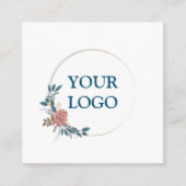 Aangepast op maat voor uw eigen Logo Square Busine Vierkante Visitekaartje (Voorkant)