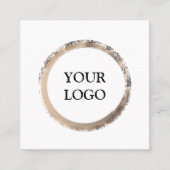 Aangepast op maat voor uw eigen Logo Square Busine Vierkante Visitekaartje (Voorkant)