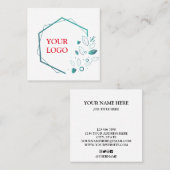 Aangepast op maat voor uw eigen Logo Square Busine Vierkante Visitekaartje (Voorkant / Achterkant)