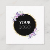 Aangepast op maat voor uw eigen Logo Square Busine Vierkante Visitekaartje (Voorkant)