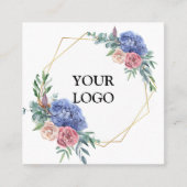 Aangepast op maat voor uw eigen Logo Square Busine Vierkante Visitekaartje (Voorkant)