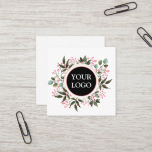 Aangepast op maat voor uw eigen Logo Square Busine Vierkante Visitekaartje