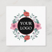 Aangepast op maat voor uw eigen Logo Square Busine Vierkante Visitekaartje (Voorkant)