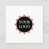 Aangepast op maat voor uw eigen Logo Square Busine Vierkante Visitekaartje (Voorkant)