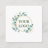 Aangepast op maat voor uw eigen Logo Square Busine Vierkante Visitekaartje (Voorkant)