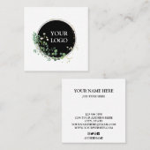 Aangepast op maat voor uw eigen Logo Square Busine Vierkante Visitekaartje (Voorkant / Achterkant)