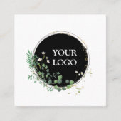 Aangepast op maat voor uw eigen Logo Square Busine Vierkante Visitekaartje (Voorkant)