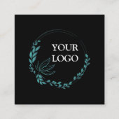 Aangepast op maat voor uw eigen Logo Square Busine Vierkante Visitekaartje (Voorkant)