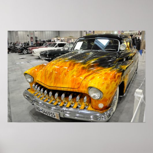 Aangepast op Poster voor brandweerauto (Voorkant)