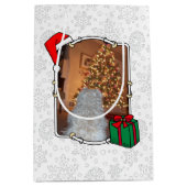 Aangepast op twee kerstkerstkerstkerstkerstfoto's medium cadeauzakje (Voorkant)