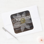 Aangepast op uw waslabel vierkante sticker (Envelop)