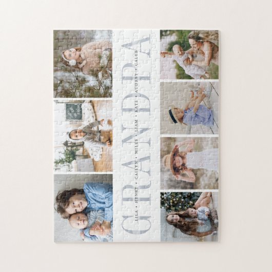 Aangepast opa 7 Foto opkleinkinderen collage Legpuzzel (Verticaal)