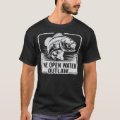 Aangepast Open Water Baars Outlaw T-shirt (Voorkant)