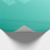 Aangepast opmaakpapier voor Emerald Gradient Cadeaupapier (Hoek)