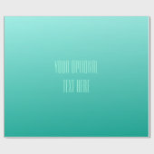 Aangepast opmaakpapier voor Emerald Gradient Cadeaupapier (Vlak)