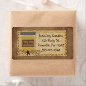 Aangepast optisch bedrijfslabel voor Jar Candle Etiket (Insitu)