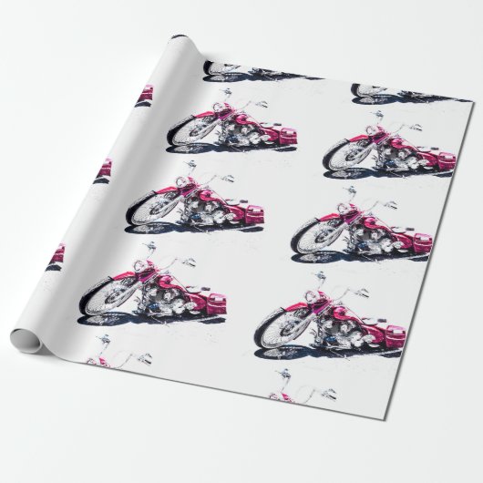 Aangepast opvulpapier voor motorfietsen cadeaupapier (Uitgerold)