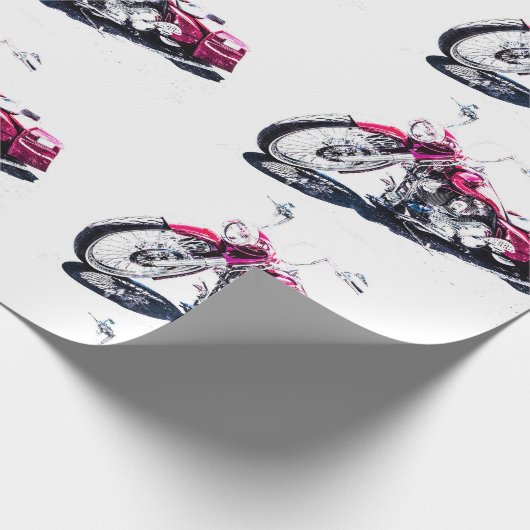 Aangepast opvulpapier voor motorfietsen cadeaupapier (Hoek)