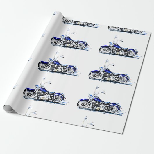 Aangepast opvulpapier voor motorfietsen cadeaupapier (Uitgerold)