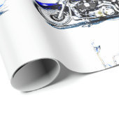 Aangepast opvulpapier voor motorfietsen cadeaupapier (Rol Hoek)