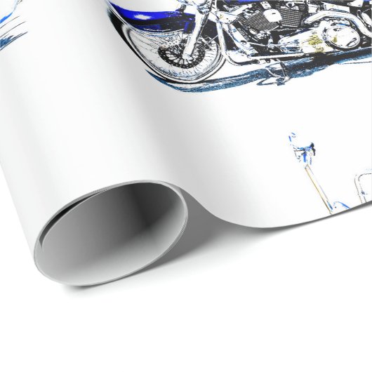 Aangepast opvulpapier voor motorfietsen cadeaupapier (Rol Hoek)