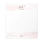 Aangepast opzoeken niet rond Christelijk roze Notitieblok (Voorkant)