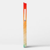 Aangepast, Oranje, Abstract, gestreept patroon Case-Mate iPhone Case (Achterkant / Links)