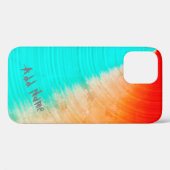Aangepast, Oranje, Abstract, gestreept patroon Case-Mate iPhone Case (Achterkant (horizontaal))