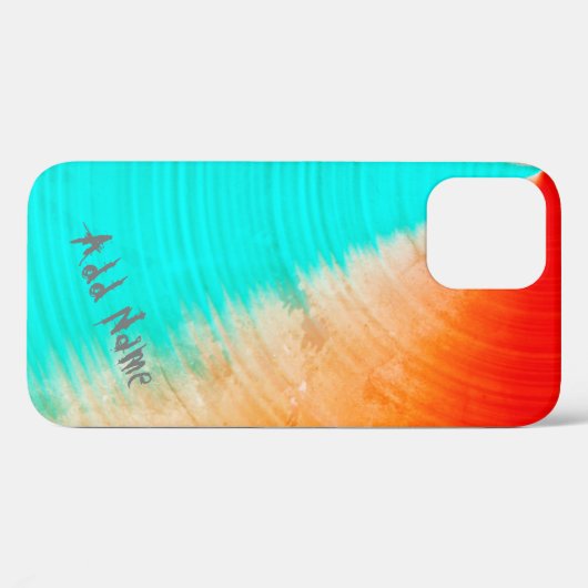 Aangepast, Oranje, Abstract, gestreept patroon Case-Mate iPhone Case (Achterkant (horizontaal))