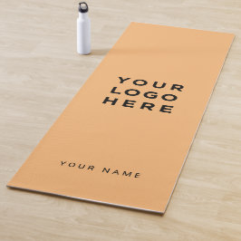 Aangepast Oranje Business Logo Name Instagram Yogamat