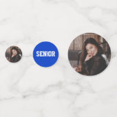 Aangepast Oranje en blauw Afstuderen gefeliciteerd Confetti (Voorkanten)