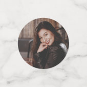 Aangepast Oranje en blauw Afstuderen gefeliciteerd Confetti (Kleine voorkant)