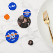 Aangepast Oranje en blauw Afstuderen gefeliciteerd Confetti (Groep)