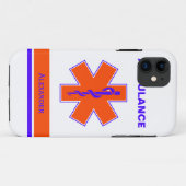 Aangepast Oranje en blauw levensbegin Case-Mate iPhone Case (Achterkant (horizontaal))