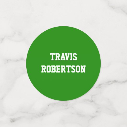 Aangepast Oranje en Groen Afstuderen Gefeliciteerd Confetti (Kleine voorkant)