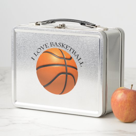 Aangepast oranje en zwart leder basketbal (In situ)