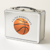 Aangepast oranje en zwart leder basketbal (Voorkant)