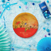 Aangepast Oranje geel Fiesta Cinco de Mayo Folk Ar Papieren Bordje (Feest)